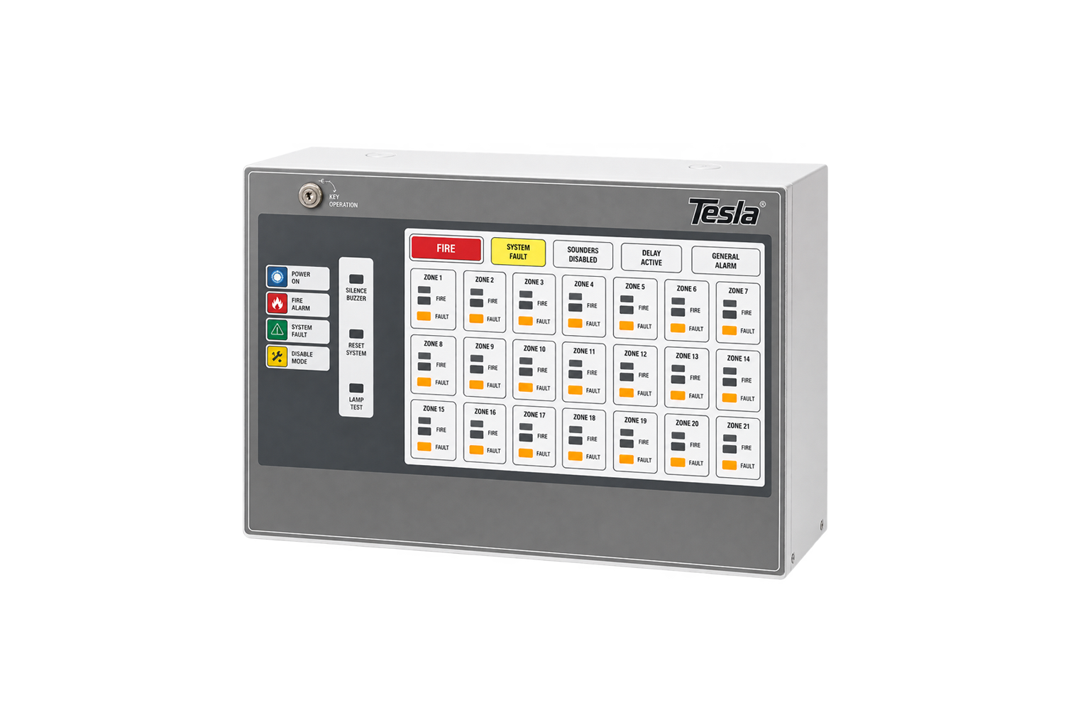 کنترل پنل اعلام حریق تسلا control panel TCP 2-18